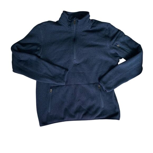 Duluth Trading Co. Sweater Fleece Quarter Zip Mock Size L - Picture 2 of 3